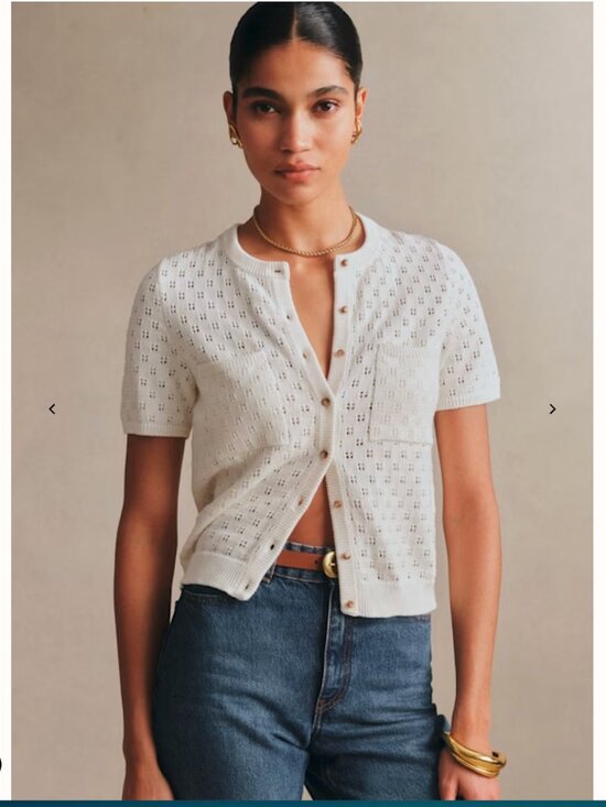 Sezane Sweaters - NWT Sezane Nans Cardigan Cream